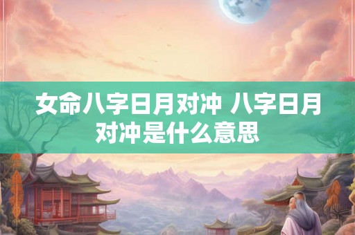 女命八字日月对冲 八字日月对冲是什么意思 女命八字日月对冲 八字日月对冲是什么意思