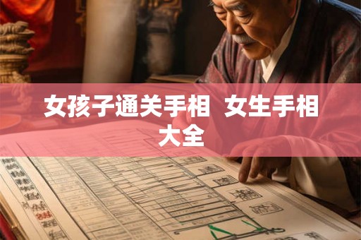 女孩子通关手相 女生手相大全 女孩子通关手相 女生手相大全