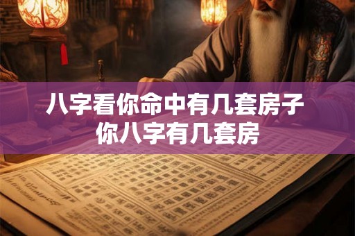 八字看你命中有几套房子 你八字有几套房 八字看你命中有几套房子 你八字有几套房