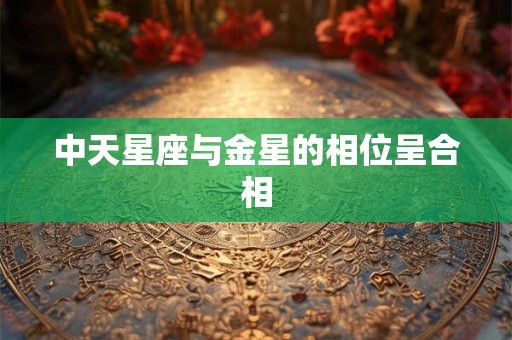中天星座与金星的相位呈合相 中天星座与金星的相位呈合相
