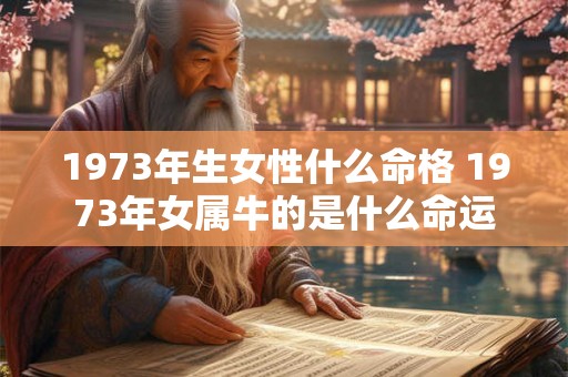 1973年生女性什么命格 1973年女属牛的是什么命运 1973年生女性什么命格 1973年女属牛的是什么命运
