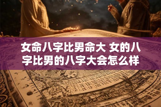 女命八字比男命大 女的八字比男的八字大会怎么样 女命八字比男命大 女的八字比男的八字大会怎么样