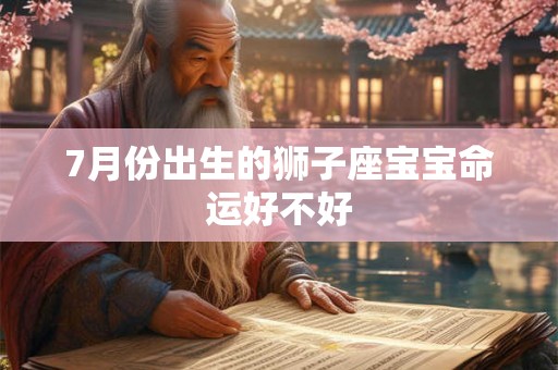 7月份出生的狮子座宝宝命运好不好 7月份出生的狮子座宝宝命运好不好