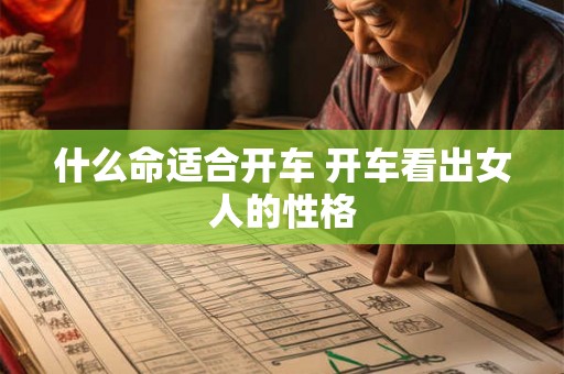 什么命适合开车 开车看出女人的性格 什么命适合开车 开车看出女人的性格