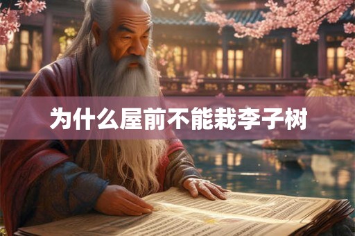 为什么屋前不能栽李子树 为什么屋前不能栽李子树