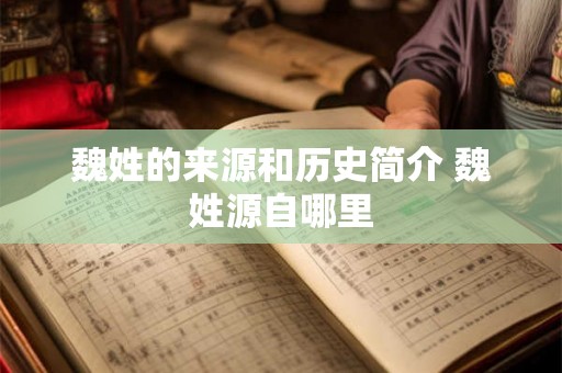 魏姓的来源和历史简介 魏姓源自哪里 魏姓的来源和历史简介 魏姓源自哪里
