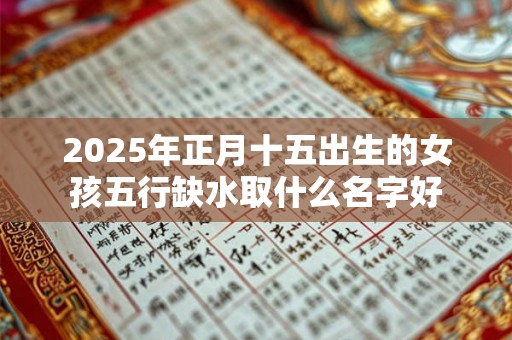 2025年正月十五出生的女孩五行缺水取什么名字好 2025年正月十五出生的女孩五行缺水取什么名字好