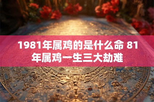 1981年属鸡的是什么命 81年属鸡一生三大劫难 1981年属鸡的是什么命 81年属鸡一生三大劫难