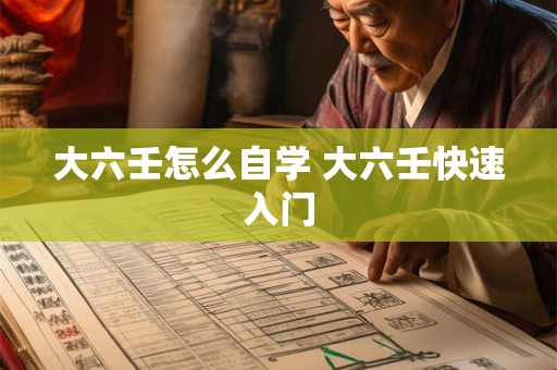大六壬怎么自学 大六壬快速入门 大六壬怎么自学 大六壬快速入门