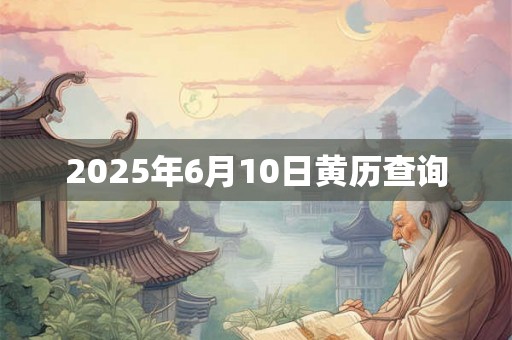 2025年6月10日黄历查询