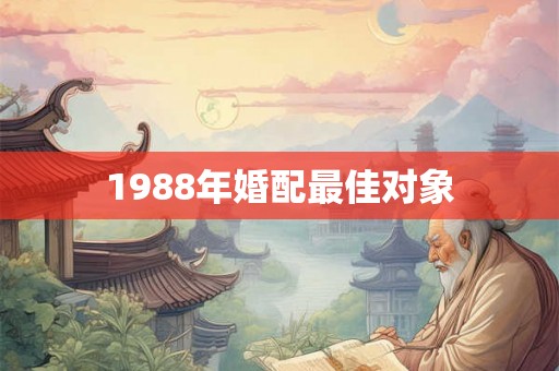 1988年婚配最佳对象 1988年婚配最佳对象