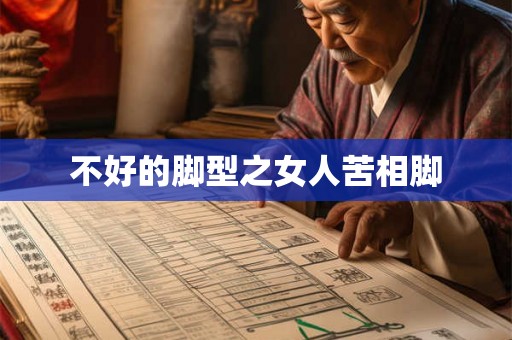 不好的脚型之女人苦相脚