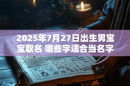 2025年7月27日出生男宝宝取名 哪些字适合当名字