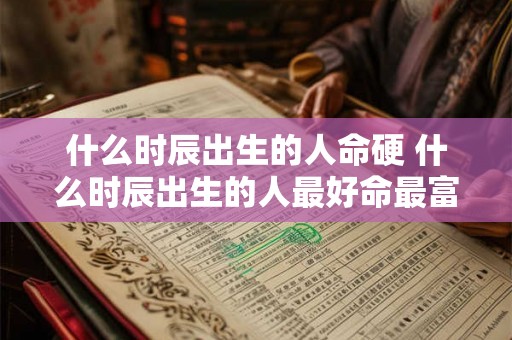 什么时辰出生的人命硬 什么时辰出生的人最好命最富贵 什么时辰出生的人命硬 什么时辰出生的人最好命最富贵