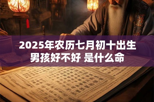 2025年农历七月初十出生男孩好不好 是什么命 2025年农历七月初十出生男孩好不好 是什么命