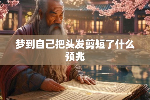 梦到自己把头发剪短了什么预兆 梦到自己把头发剪短了什么预兆