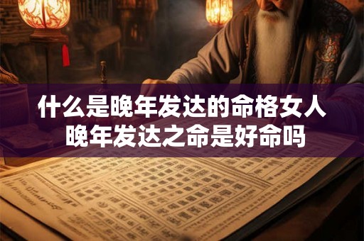 什么是晚年发达的命格女人 晚年发达之命是好命吗 什么是晚年发达的命格女人 晚年发达之命是好命吗