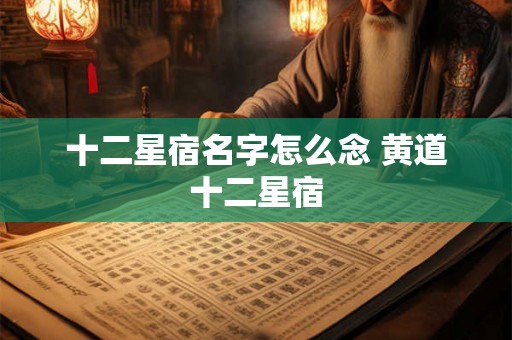 十二星宿名字怎么念 黄道十二星宿