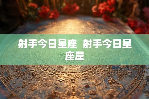 射手今日星座  射手今日星座屋