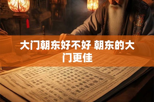 大门朝东好不好 朝东的大门更佳 大门朝东好不好 朝东的大门更佳
