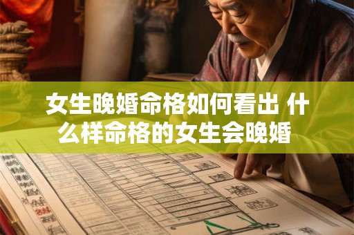 女生晚婚命格如何看出 什么样命格的女生会晚婚 