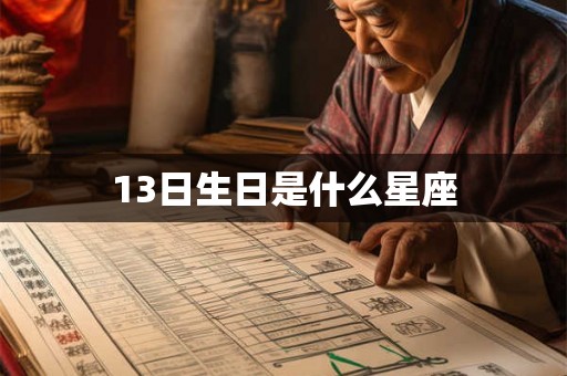 13日生日是什么星座 13日生日是什么星座