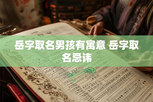 岳字取名男孩有寓意 岳字取名忌讳 岳字取名男孩有寓意 岳字取名忌讳