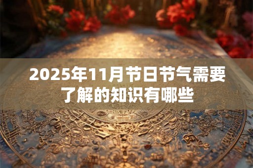 2025年11月节日节气需要了解的知识有哪些 2025年11月节日节气需要了解的知识有哪些