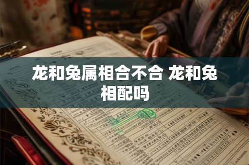 龙和兔属相合不合 龙和兔相配吗 龙和兔属相合不合 龙和兔相配吗