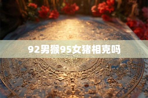 92男猴95女猪相克吗 92男猴95女猪相克吗