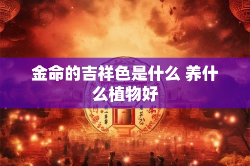 金命的吉祥色是什么 养什么植物好 金命的吉祥色是什么 养什么植物好