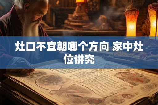 灶口不宜朝哪个方向 家中灶位讲究 灶口不宜朝哪个方向 家中灶位讲究