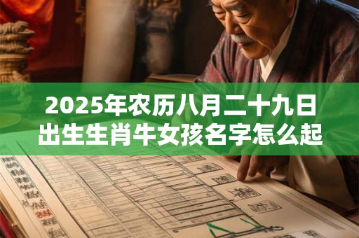 2025年农历八月二十九日出生生肖牛女孩名字怎么起 2025年农历八月二十九日出生生肖牛女孩名字怎么起