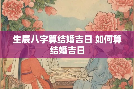 生辰八字算结婚吉日 如何算结婚吉日 生辰八字算结婚吉日 如何算结婚吉日