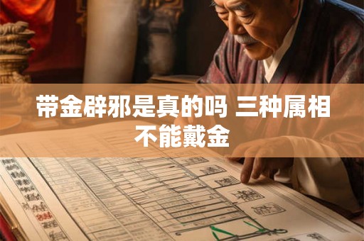 带金辟邪是真的吗 三种属相不能戴金 带金辟邪是真的吗 三种属相不能戴金