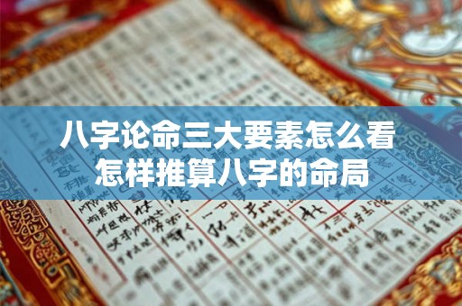 八字论命三大要素怎么看 怎样推算八字的命局