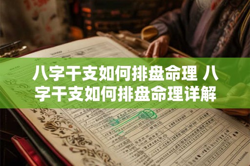 八字干支如何排盘命理 八字干支如何排盘命理详解 八字干支如何排盘命理 八字干支如何排盘命理详解