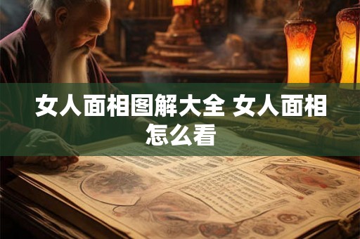 女人面相图解大全 女人面相怎么看