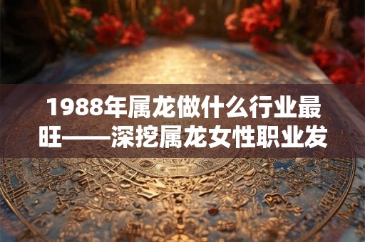1988年属龙做什么行业最旺——深挖属龙女性职业发展之道