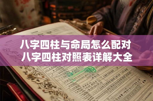 八字四柱与命局怎么配对 八字四柱对照表详解大全 八字四柱与命局怎么配对 八字四柱对照表详解大全