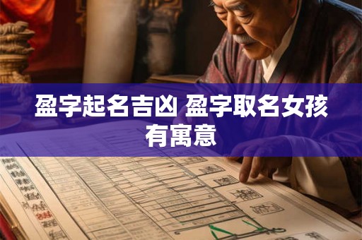 盈字起名吉凶 盈字取名女孩有寓意 盈字起名吉凶 盈字取名女孩有寓意