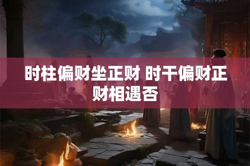 时柱偏财坐正财 时干偏财正财相遇否