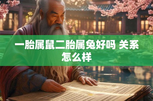 一胎属鼠二胎属兔好吗 关系怎么样 一胎属鼠二胎属兔好吗 关系怎么样