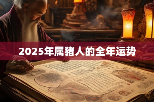 2025年属猪人的全年运势