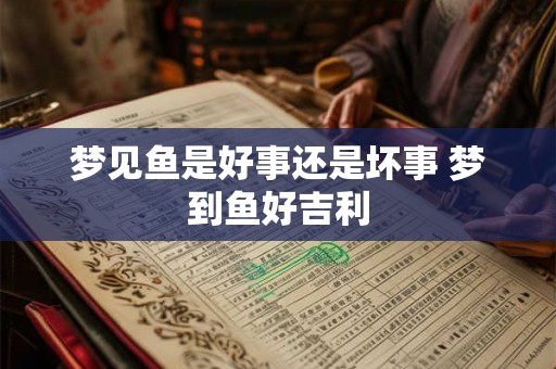 梦见鱼是好事还是坏事 梦到鱼好吉利 梦见鱼是好事还是坏事 梦到鱼好吉利