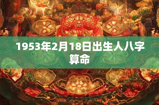 1953年2月18日出生人八字算命 1953年2月18日出生人八字算命