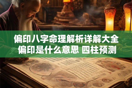 偏印八字命理解析详解大全 偏印是什么意思 四柱预测学必看