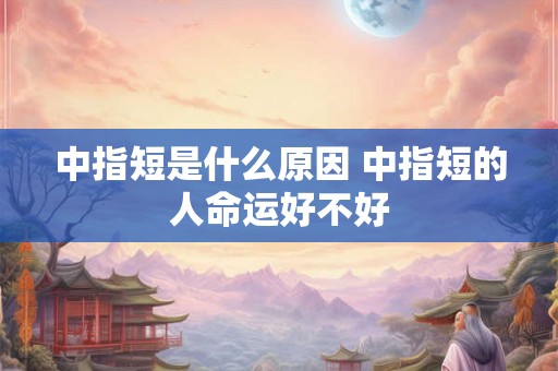 中指短是什么原因 中指短的人命运好不好