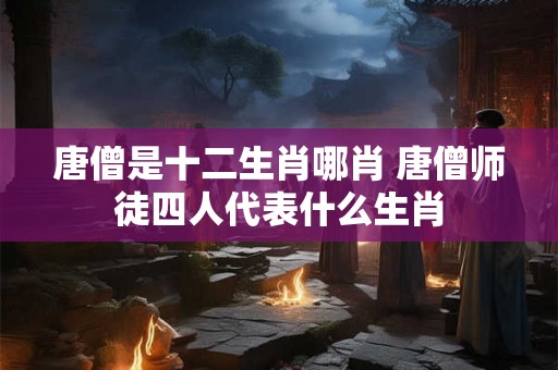 唐僧是十二生肖哪肖 唐僧师徒四人代表什么生肖 唐僧是十二生肖哪肖 唐僧师徒四人代表什么生肖