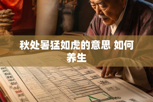 秋处暑猛如虎的意思 如何养生 秋处暑猛如虎的意思 如何养生